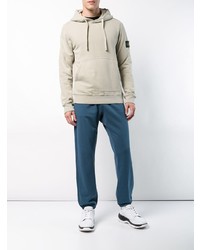 Sweat à capuche beige Stone Island