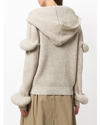 Sweat à capuche beige JW Anderson