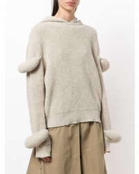 Sweat à capuche beige JW Anderson