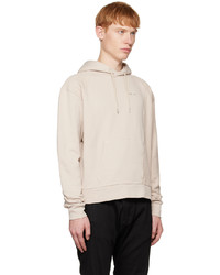 Sweat à capuche beige Heliot Emil