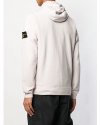 Sweat à capuche beige Stone Island