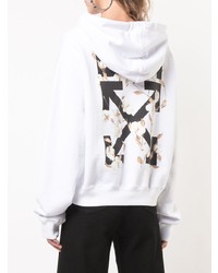 Sweat à capuche blanc Off-White