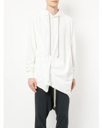 Sweat à capuche blanc Rick Owens DRKSHDW