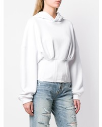 Sweat à capuche blanc Amiri