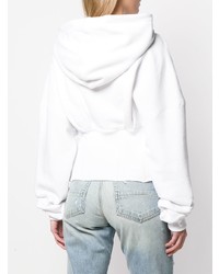 Sweat à capuche blanc Amiri