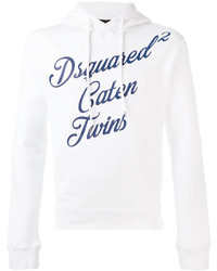 Sweat à capuche blanc DSQUARED2