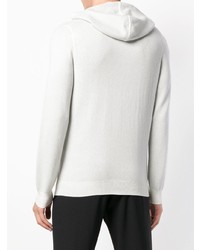 Sweat à capuche blanc Ermenegildo Zegna