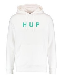 Sweat à capuche blanc HUF