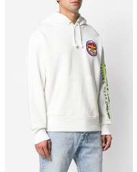 Sweat à capuche blanc Tommy Jeans