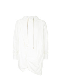 Sweat à capuche blanc Rick Owens DRKSHDW