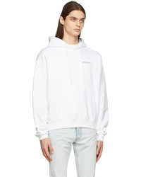 Sweat à capuche blanc Off-White