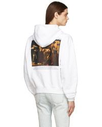 Sweat à capuche blanc Off-White