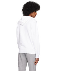 Sweat à capuche blanc Stone Island