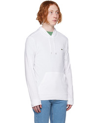 Sweat à capuche blanc Lacoste