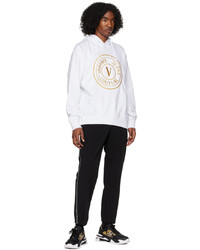 Sweat à capuche blanc VERSACE JEANS COUTURE