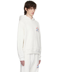 Sweat à capuche blanc Madhappy