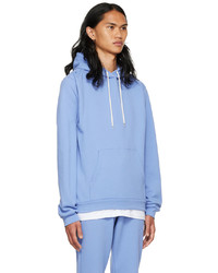 Sweat à capuche bleu clair John Elliott