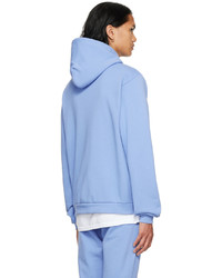 Sweat à capuche bleu clair John Elliott