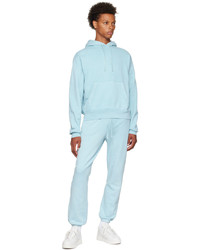 Sweat à capuche bleu clair John Elliott