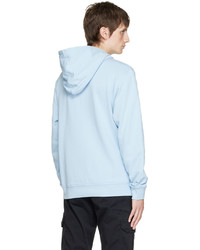 Sweat à capuche bleu clair BOSS