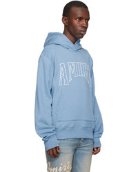 Sweat à capuche bleu clair Amiri