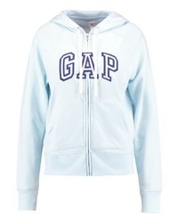 Sweat à capuche bleu clair Gap