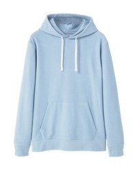Sweat à capuche bleu clair Mango