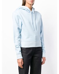 Sweat à capuche bleu clair