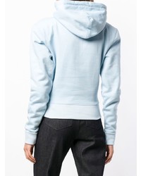 Sweat à capuche bleu clair