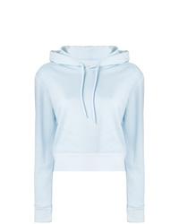 Sweat à capuche bleu clair