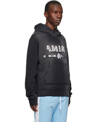 Sweat à capuche bleu marine Amiri