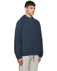 Sweat à capuche bleu marine A.P.C.