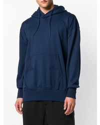 Sweat à capuche bleu marine Y-3