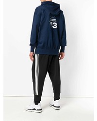 Sweat à capuche bleu marine Y-3