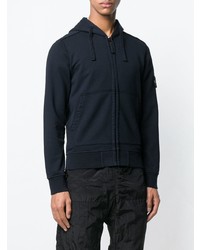 Sweat à capuche bleu marine Stone Island