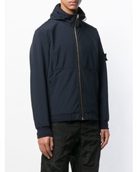 Sweat à capuche bleu marine Stone Island