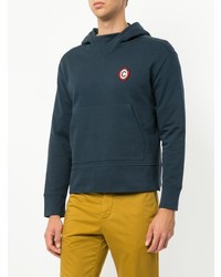 Sweat à capuche bleu marine Cerruti 1881