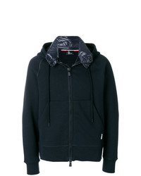 Sweat à capuche bleu marine MONCLER GRENOBLE