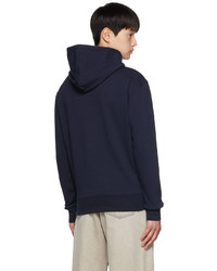 Sweat à capuche bleu marine MAISON KITSUNÉ