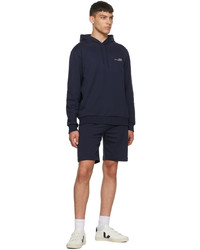 Sweat à capuche bleu marine A.P.C.