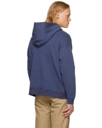 Sweat à capuche bleu marine VISVIM