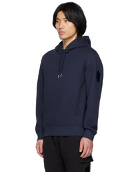 Sweat à capuche bleu marine Mackage