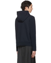 Sweat à capuche bleu marine Thom Browne