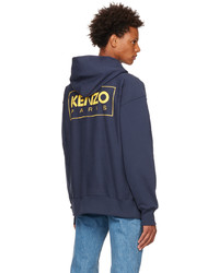 Sweat à capuche bleu marine Kenzo