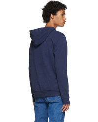 Sweat à capuche bleu marine A.P.C.