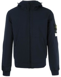 Sweat à capuche bleu marine Stone Island