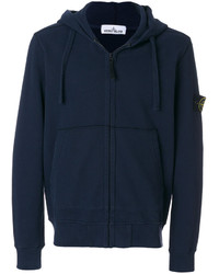 Sweat à capuche bleu marine Stone Island