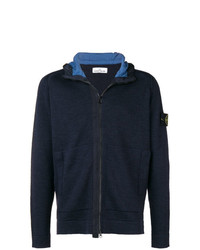 Sweat à capuche bleu marine Stone Island