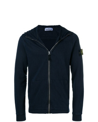 Sweat à capuche bleu marine Stone Island