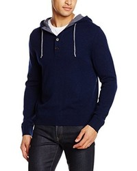 Sweat à capuche bleu marine